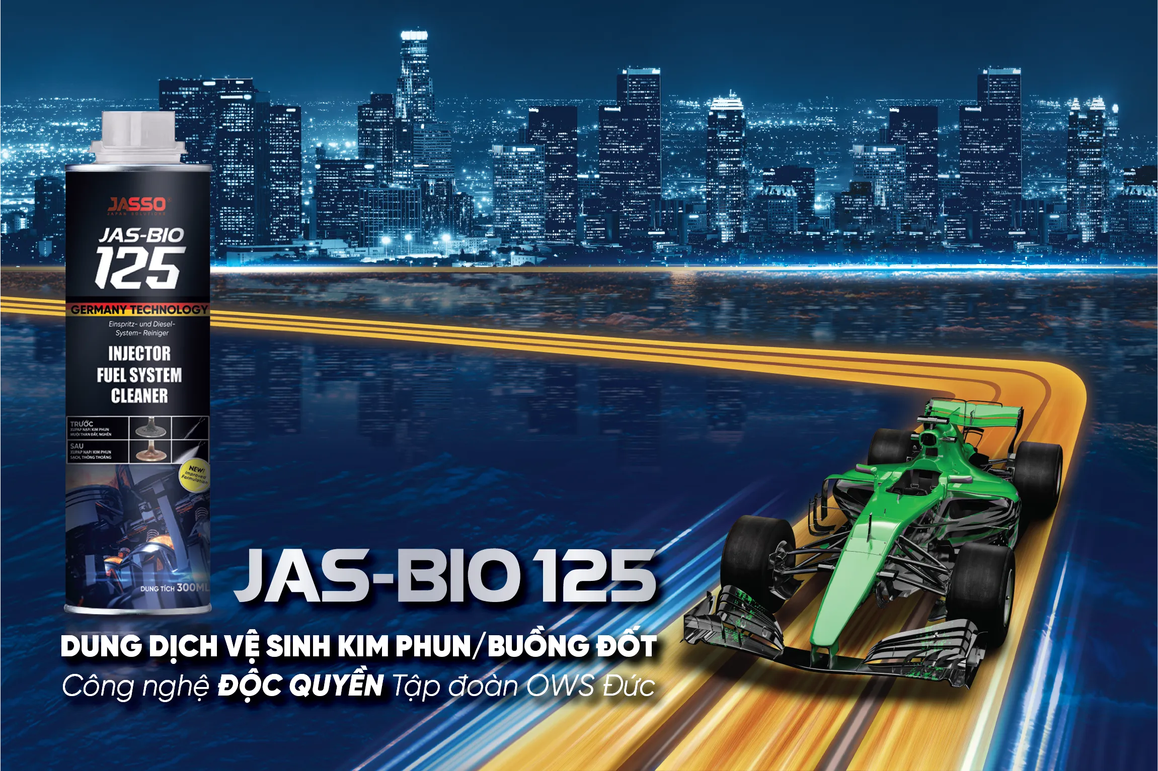 JAS-BIO 125 | DUNG DỊCH VỆ SINH KIM PHUN/ BUỒNG ĐỐT